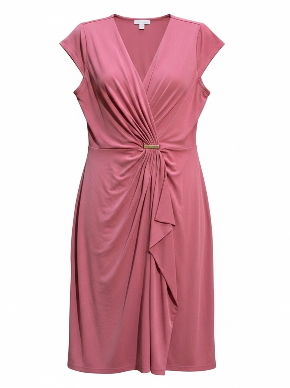 Charter Club Rose Pink Faux-Wrap Midi Dress